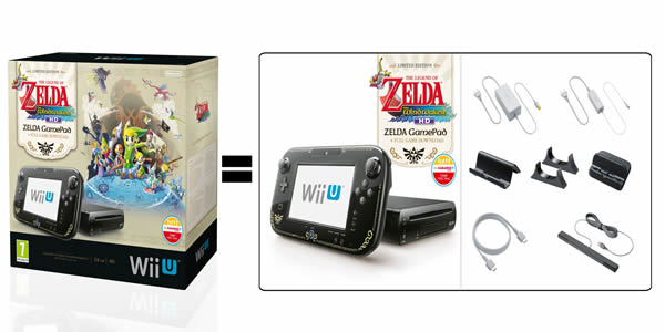 Consola Wii U Negra 32 Gb Zelda Wind Waker Hd Ed Limitada 